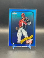 2025 Topps Chrome Marvel CAPTAIN BRITAIN #151 Blue Refractor (078) /299 RAW