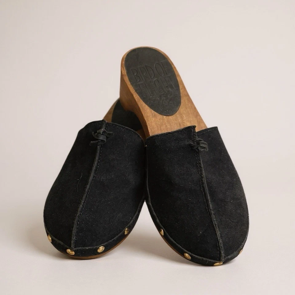 Anthropologie Birds Of Flight Women’s Clog Suede Leather Slip On Size 8 - Image 2 of 4