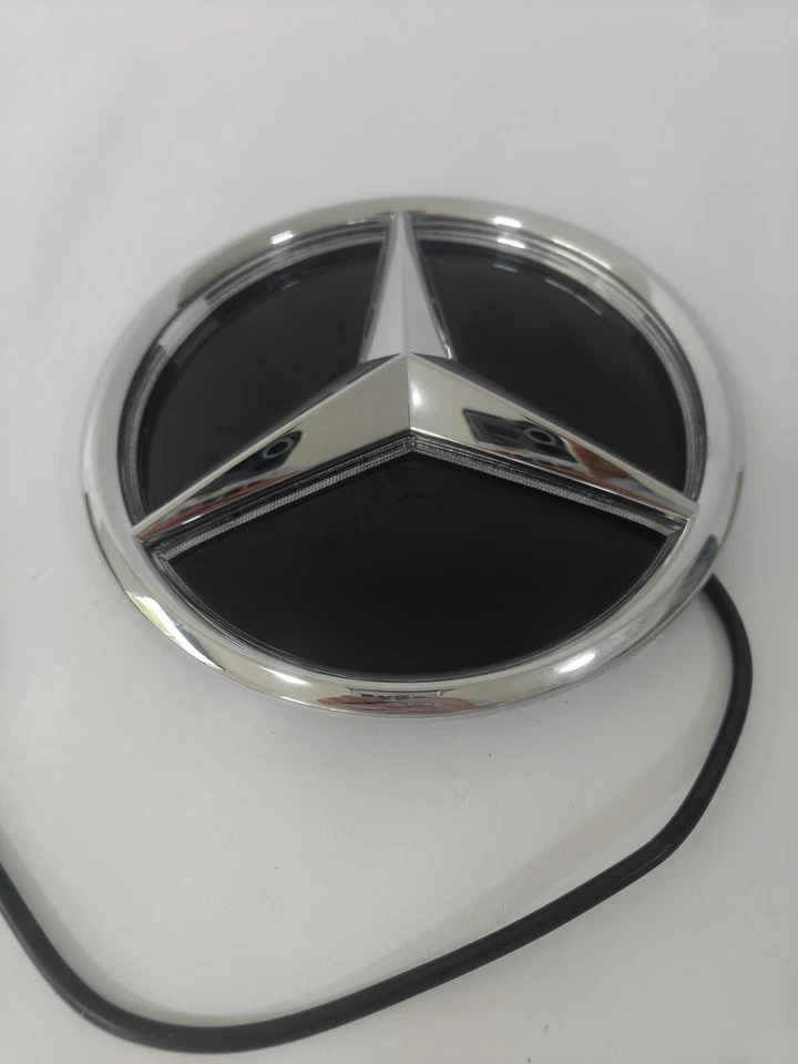 For 16-20 Benz E Class Chrome Mirror Car Led Emblem Badge Grill Logo Star Light - Imagem 3 de 4