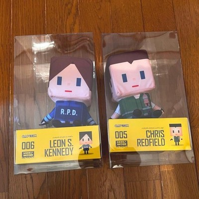 Resident Evil Leon & Chris Plush Set CAPCOM 40th Anniversary Voxel Collection