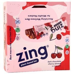 Zing Vitality Bar Dark Chocolate Cherry Almond 12 bars