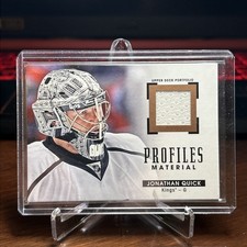2015-16 Upper Deck Portfolio Profiles Material #PMJQ Jonathan Quick