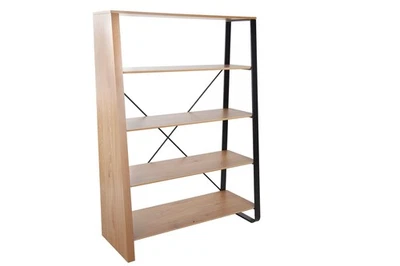 Standregal Regal Industrial 110 x 154 cm MDF Metall Bücher Mehrzweck Schrank - Bild 1 von 4