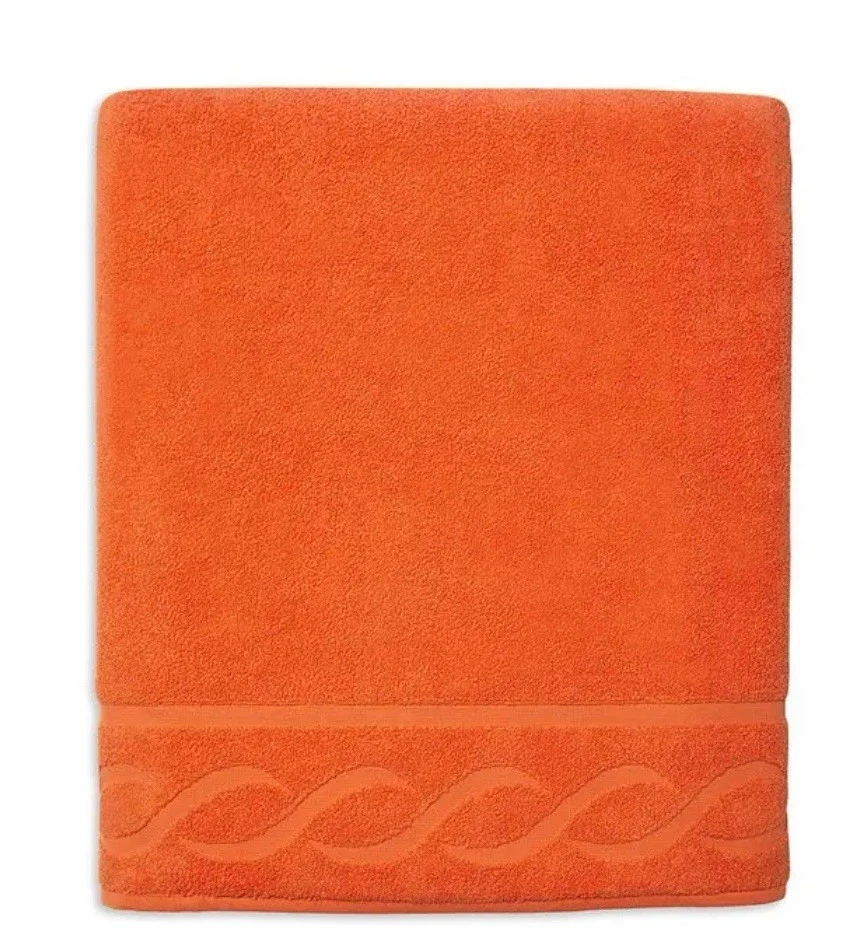 Пляжное полотенце PRATESI Treccia - оранжевое - Изображение 4 из 4
