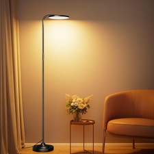 36W LED Floor Lamp, Super Bright Standing Lamp, Stepless Dimmable Torchiere