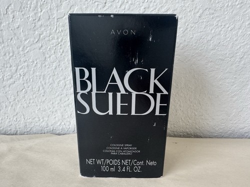 AVON Black Suede Cologne EDT Spray for Men 3.4 oz NEW - Picture 2 of 8