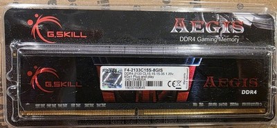 G.SKILL AEGIS 8GB (1x8GB) DDR4 RAM PC4-17000 2133MHz F4-2133C15S-8GIS 1.20V CL15