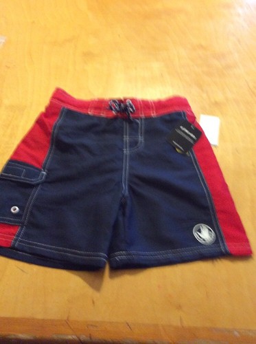$30 BOYS SWIM TRUNKS BODY GLOVE SIZE 7 RED BLUE P55U - Picture 6 of 6