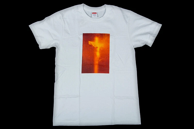 NEUF FW17 SUPREME PISS TEE CHRIST BLANC S XL 