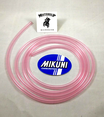 Genuine Mikuni Transparent Pink Vent Line in BULK 100 Foot Length