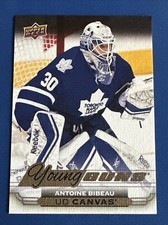 2015-16 Upper Deck Young Guns Canvas C113 Antoine Bibeau Toronto Maple Leafs