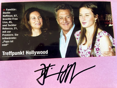 Dustin Hoffman signed Autogramm 15x10 Foto original Tootsie Rain Man