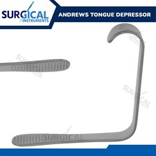 Andrews Tongue Depressor Surgical Dental ENT Instruments Stainless German Grade