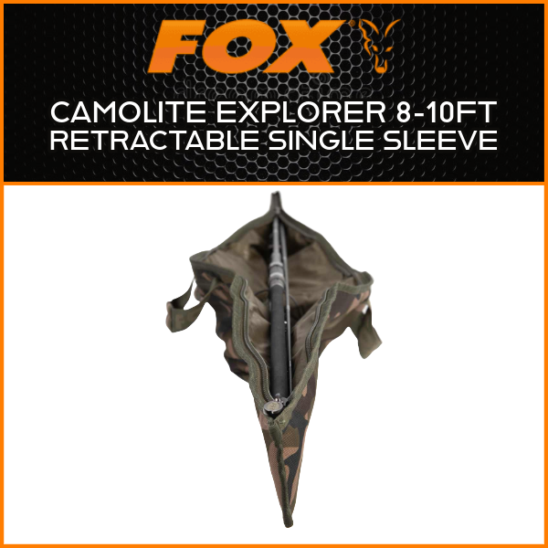 Carp Fishing Rod Sleeve Fox Explorer Rod Bag FOX CAMOLITE EXPLORER