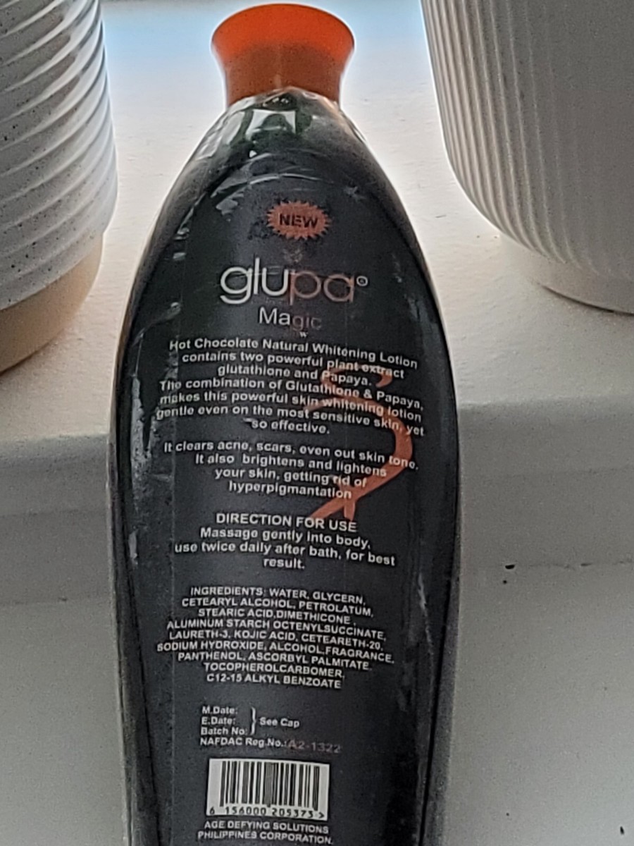 glupa glutathione+papaya skin whitening lotion Magic Glow Set: 600ml, Serum 50ml, Soap& face Cream Glupa Magic glow body lotion