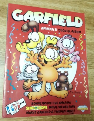Vintage 1988 Diamond Garfield Original Sticker Album Activity Book