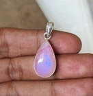 Pink Moonstone Pendant 925 Sterling Silver Breathtaking Handmade WonderfulPG1208