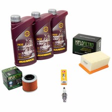 Wartung Öl 3L für BMW F 650 CS Scarver K14 2002-03 Luftfilter Ölfilter Zündkerze