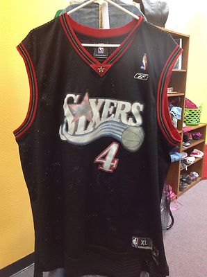 Philadelphia 76ers Chris Webber Reebok Throwback Stitched Jersey XL Plus 2