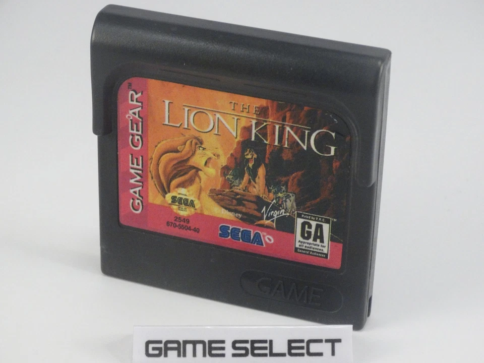 THE LION KING LE ROI LION DISNEY CLASSIQUES SEGA GAME GEAR CARTOUCHE - Photo 1/1