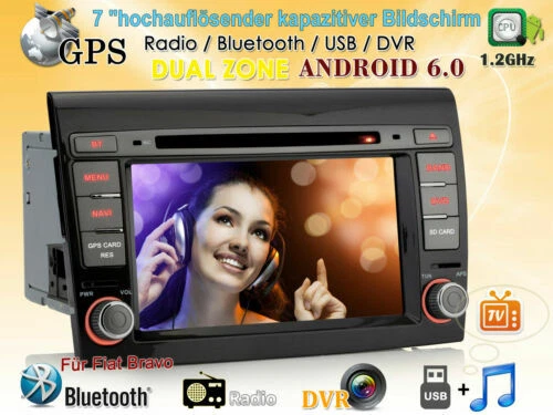 Autoradio e frontalini da auto dimensione 2 DIN con display animato per Fiat