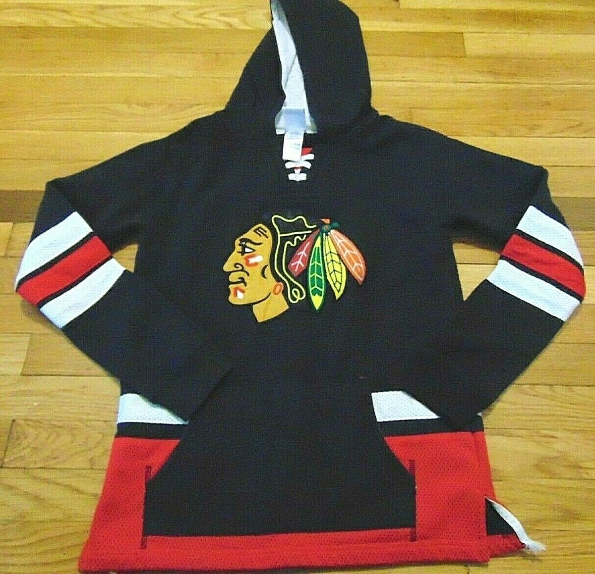 Ccm Chicago Blackhawks Jersey Sweatshirt CCM NHL CHICAGO
