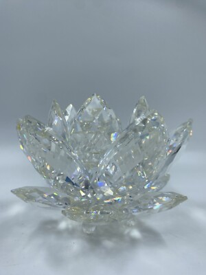 Swarovski Clear Crystal Medium Lotus Flower/Lily Pad 4