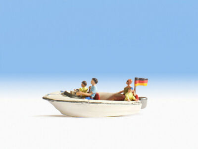 16820 Noch HO, Motorboot mit Besatzung, Maßstab 1:87, GMK Modelleisenbahn