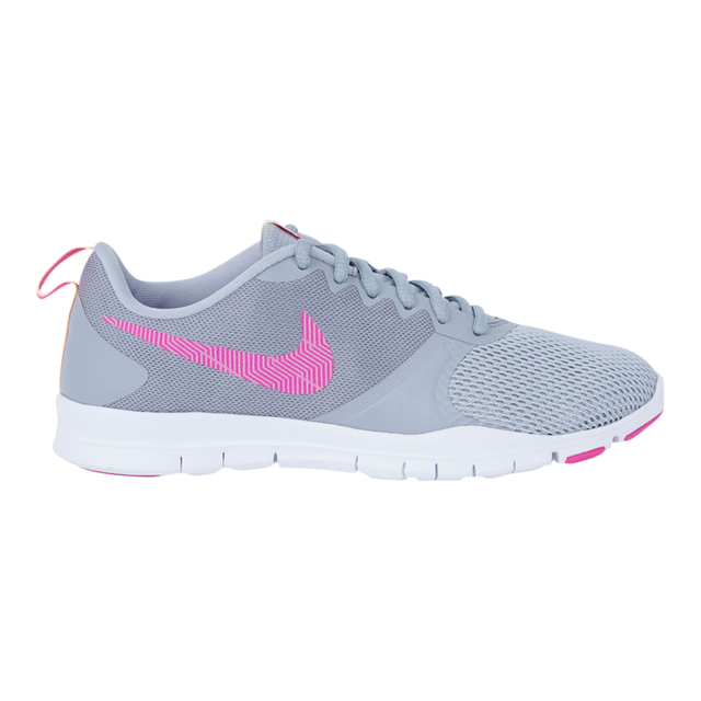 nike flex essential women's grey and pink