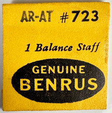 BENRUS GENUINE AR-AT 723 BALANCE STAFF WATCH REPAIR PART NEW OLD STOCK  G
