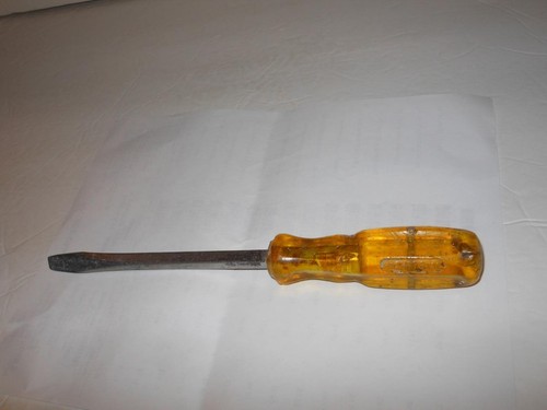 RARE VINTAGE PROTO #9806 10" STEEL FLATHEAD HEX SCREWDRIVER - Picture 5 of 8
