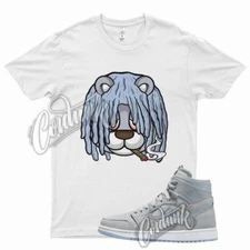 White DREAD Shirt for J1 1 Zoom Cool Grey Light Blue Aluminum Hyper Royal