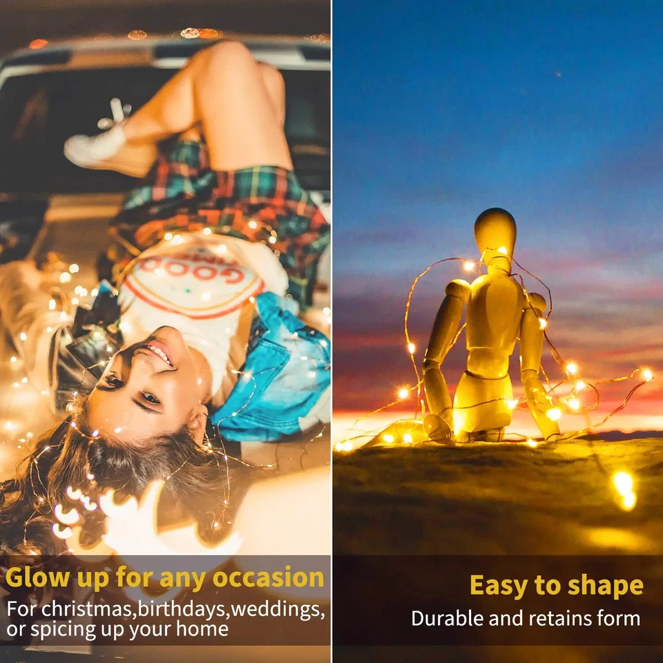 LED Twinkle String Lights Fairy Light Copper String Lights For Christmas Party - Image 4 of 4