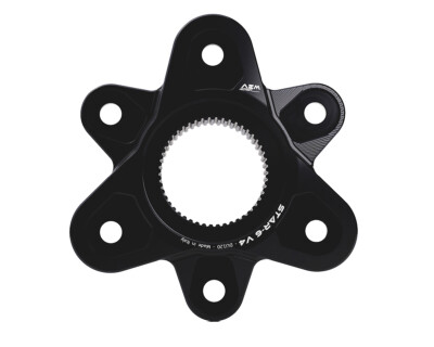AEM Factory Ducati V4 Kettenrad hinten Flansch Star 6 - Streetfighter V4/S - schwarz