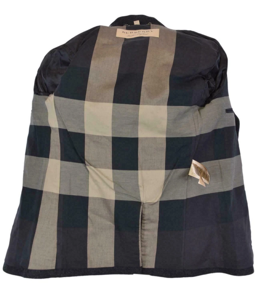 NWT BURBERRY MENS WOOL CASHMERE PEA COAT SZ US 44 EU 54 - Image 4 of 4