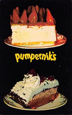 Pumpernik's Restaurant Miami Biscayne Blvd Downtown Advertising Vtg Postcard U1