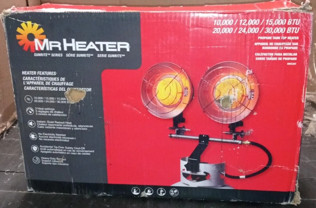 Mr. Heater, MH30T Double Tank Top Outdoor Propane Heater. | eBay