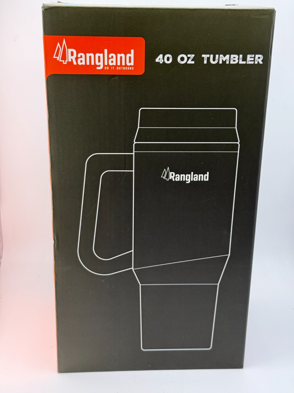 Rangland 40oz Triple Stainless Steel Lidded Tumbler Light Blue