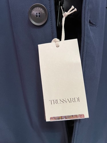 Trussardi Jacket Technical Neoprene Navy Blue Uomo 46 - Foto 5 di 17