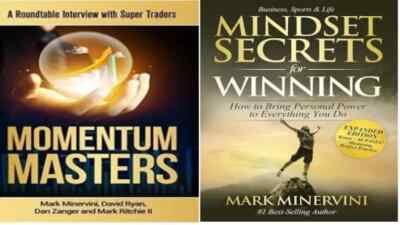 MARK MINERVINI 2 BOOK IN SET MOMENTUM MASTERS+MINDSET SECTRET PAPERBACK