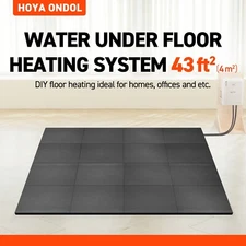 Hoyaondol hot water underfloor heating mat system Q type 43sqft(4 square meter)