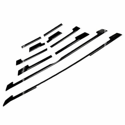 For Toyota Highlander 2017-2019 Piano Black Front Bumper Grille Grill Cover Trim - Picture 7 of 13