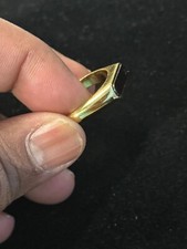 Biker Signet Ring Men & Women 18K Gold Plated ring UK seller