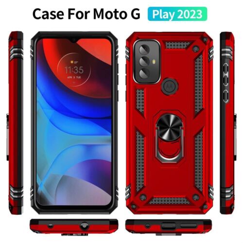 Funda Resistente Anillo Cubierta Para Motorola Moto G Play 2023 + Protector Cristal Templado - Imagen 19 de 31
