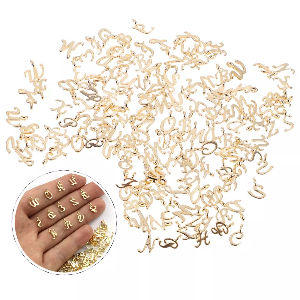 Metal letters for jewelry making sale