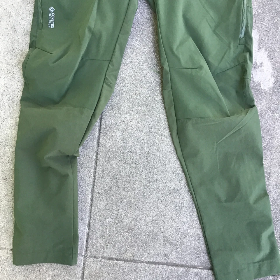 Gore Wear Men Medium Fernflow Pants Green Adjustable Waistband Side Zipped Vents - Image 4 of 4