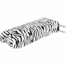 NIB Multi Guard Stun Flashlight ZEBRA 6 Colors w/ Siren & LED 20 Million Volts