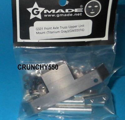 Gmade GM30016 GS01 Front Axle Truss Upper Link Mount (Titanium Gray): Komodo RC