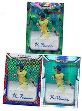 2019 PRIZM DRAFT PICKS RC AUTO LOT (3 CARDS) GREEN ICE - KYREN PARIS #/18+++