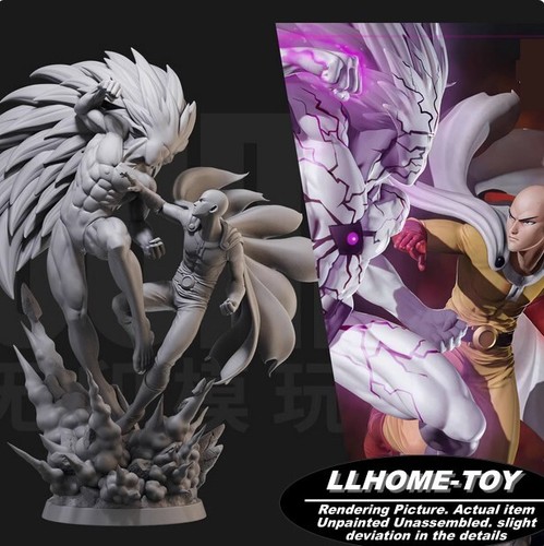 Figura de anime A Fist Saitama VS Lord Boros resina impresión 3D GK modelo hágalo usted mismo - Imagen 3 de 12